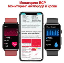 Смарт часы Глюкометр XRide ET602 - Bluetooth-звонки, температура тела, сахар в крови, ЭКГ, давление