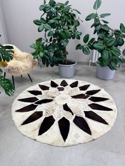 Ковер шкура натуральная овчина меховой