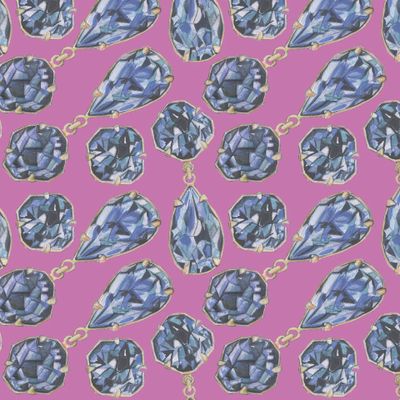 Сапфиры на сиреневом.