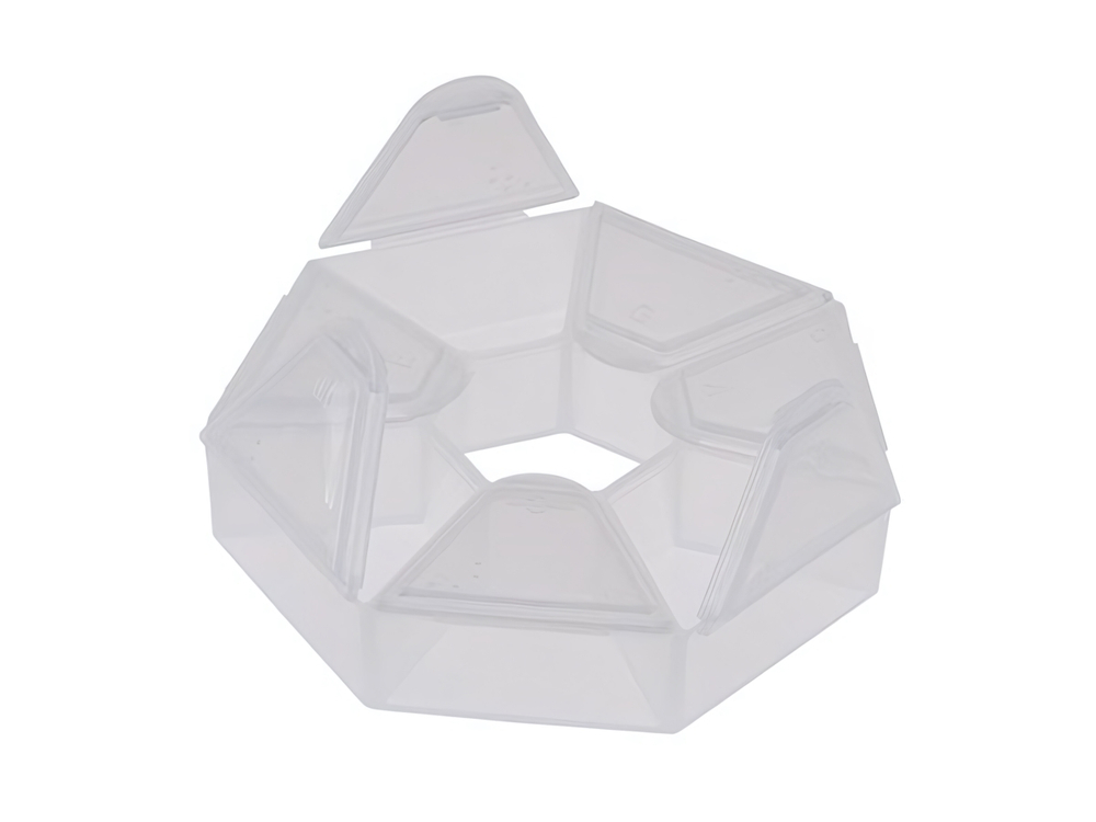 Контейнер для мелочей «ЭКСПЕРТХАУС», прозрачный, 9.1*9.1*2.1см