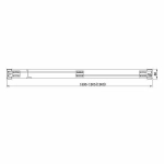 Душевая дверь Aquanet Delta NPD6122 150 стекло прозрачное/профиль хром