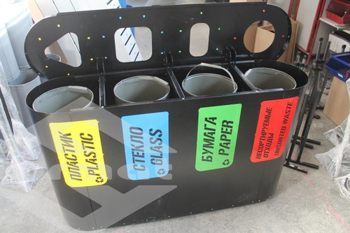 Урна для раздельного сбора мусора Город 4