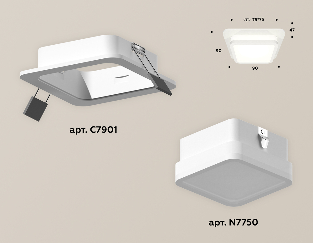 Встраиваемый светильник Ambrella Light Techno XC7901012 (C7901, N7750)
