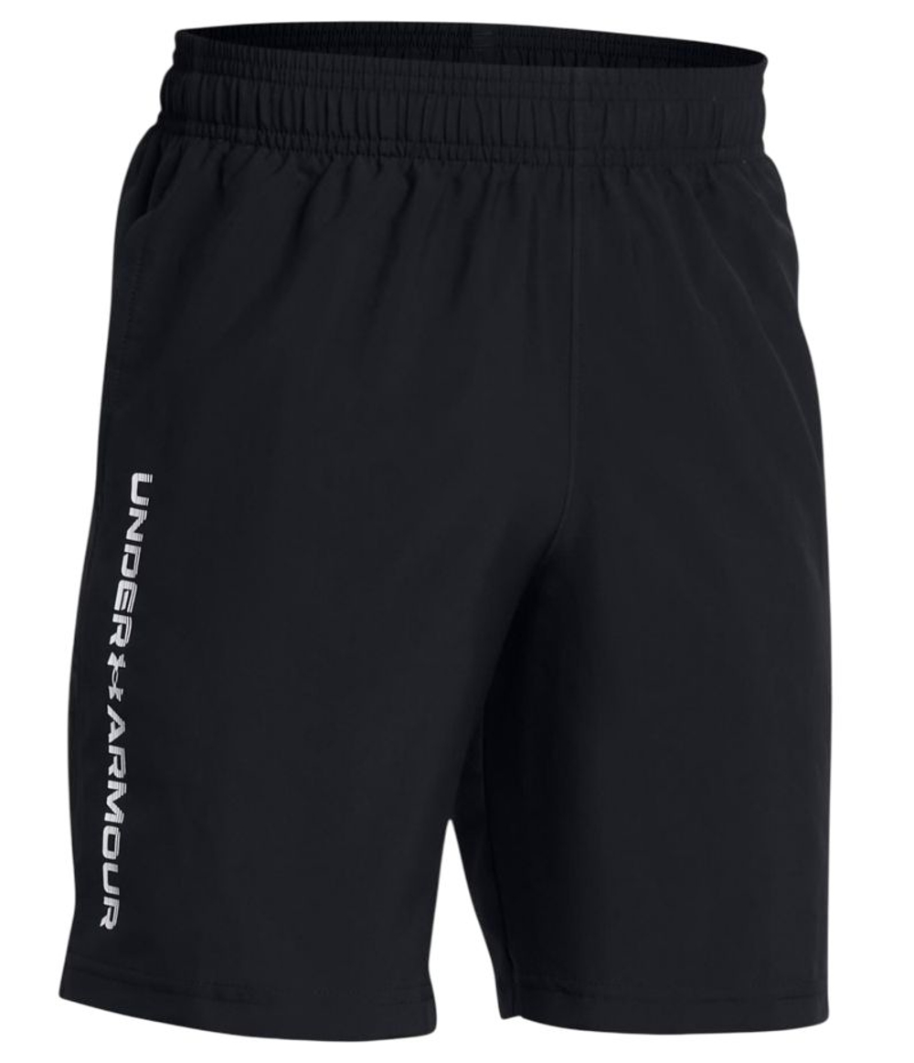 Детские теннисные шорты Under Armour Boys Tech Woven Wordmark - black/white