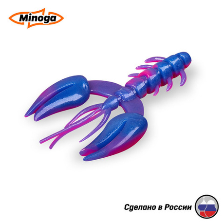 Силиконовая приманка "Minoga" JAGGER 3,0"(4шт) 75мм, 6гр, цвет 114