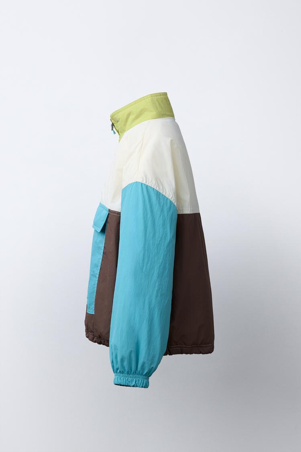 ZARA ДОЖДЕВИК-КЕНГУРУ КОЛОРБЛОК, СИНИЙ