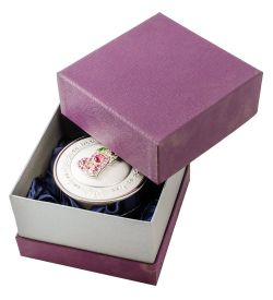 WIN- 31 Шкатулка серебр.