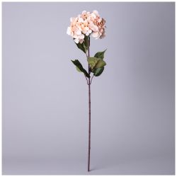 ЦВЕТОК ИСКУССТВЕННЫЙ ГОРТЕНЗИЯ ДЛИНА=77СМ , ЦВЕТ ПУДРОВЫЙ МАЛ.УП.=24ШТ
