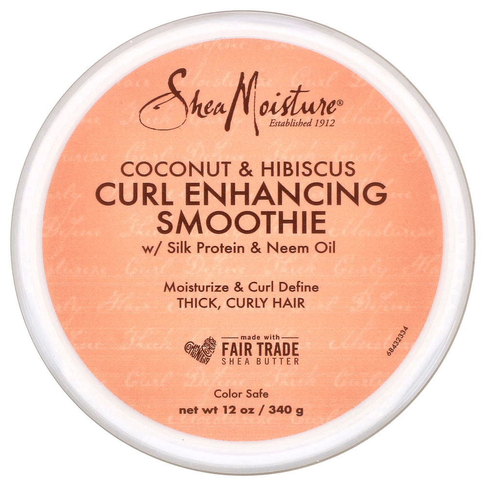 SheaMoisture, Смузи для локонов, кокос и гибискус, 340 г (12 унций)