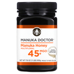 Manuka Doctor, Многоцветковый мед манука, MGO 45+, 500 г (1,1 фунта)