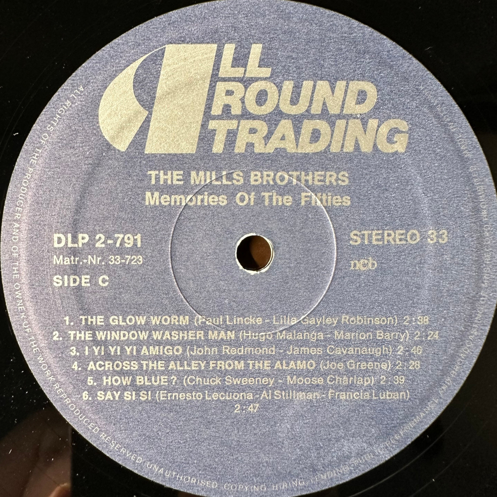 The Mills Brothers ‎– Memories 2LP (Дания)