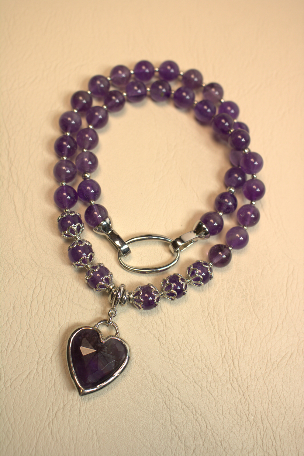 Чокер из аметиста "Аметистовое сердце"