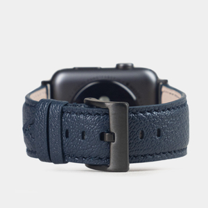 Ремешок для Apple Watch 40/41/42 mm из кожи козы, синего цвета