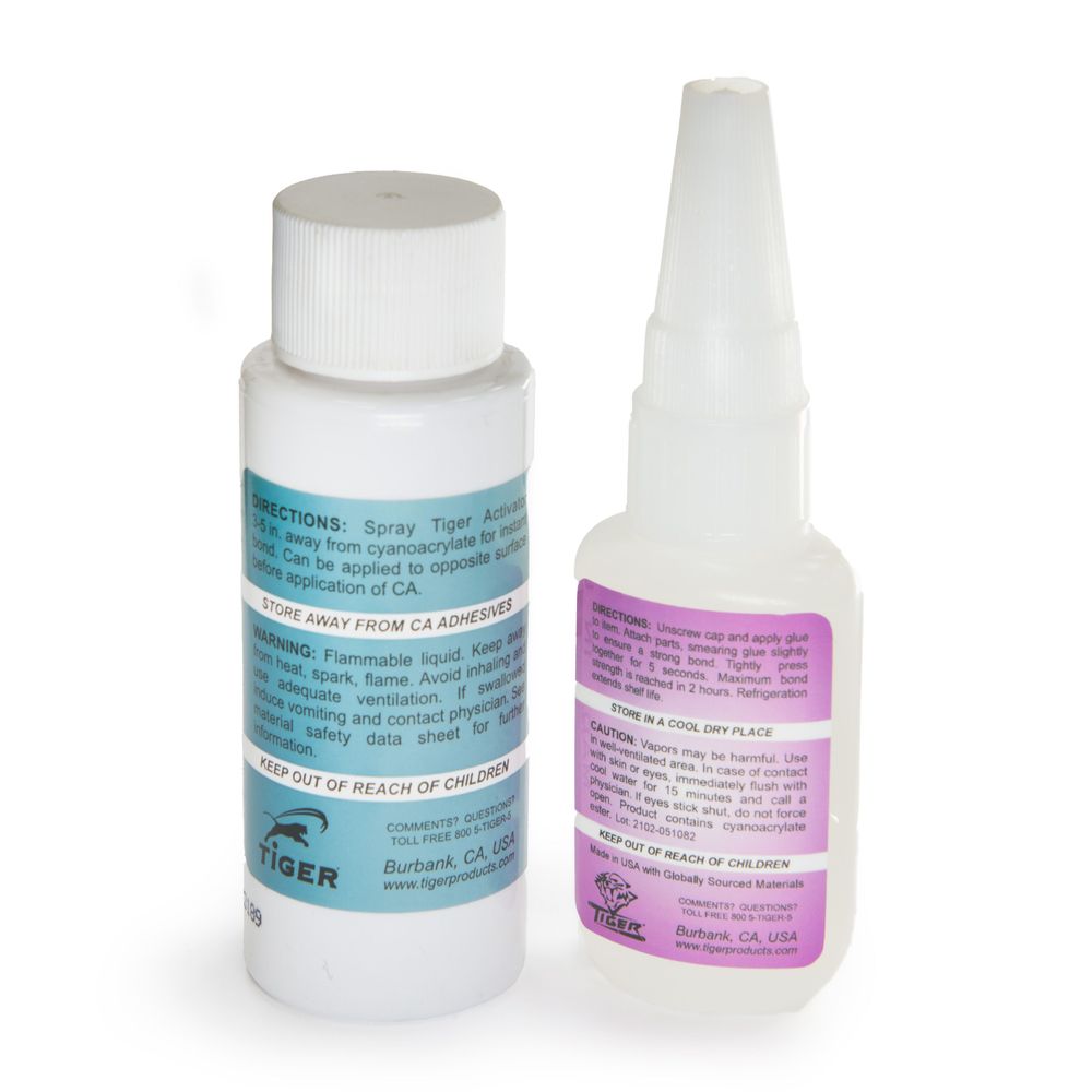 Комплект клей + отвердитель для наклеек"Tiger"