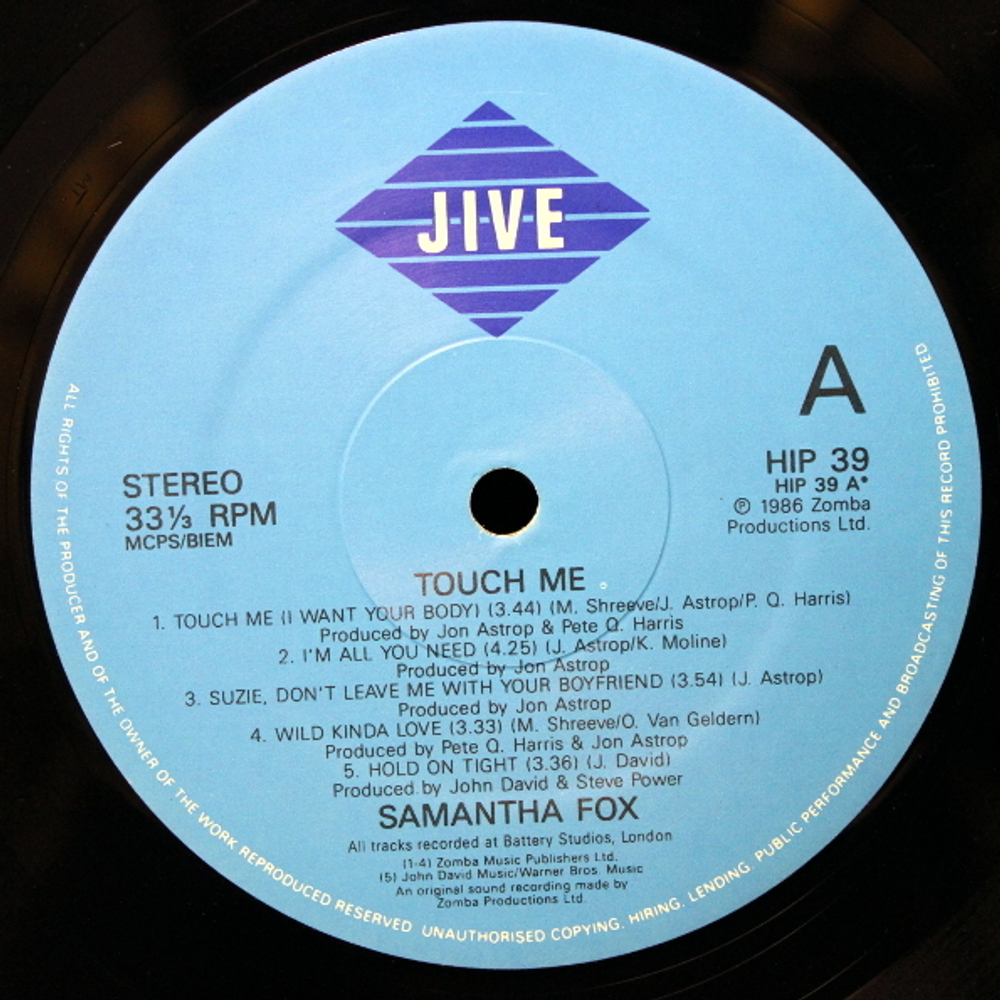 Samantha Fox / Touch Me (LP)