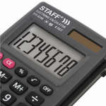 Калькулятор карманный STAFF STF-6248 (104х63 мм) 8 разрядов двойное питание (2 штуки в упаковке)