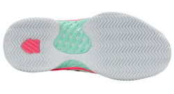 Женские Кроссовки теннисные K-Swiss Express Light 3 Clay - white/neon mint/neon pastel pink