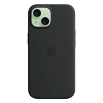 Силиконовый чехол с поддержкой MagSafe Apple Silicone Case для iPhone 15, Black (Черный)