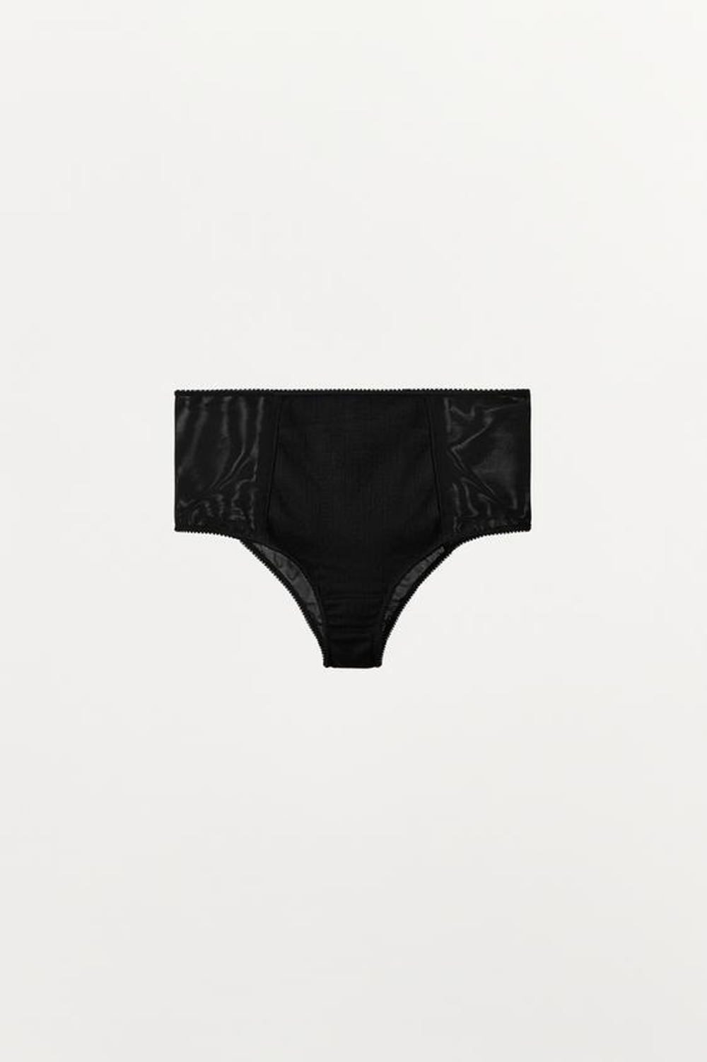 Трусы с высокой талией из ткани «поинтелл» - ZARA