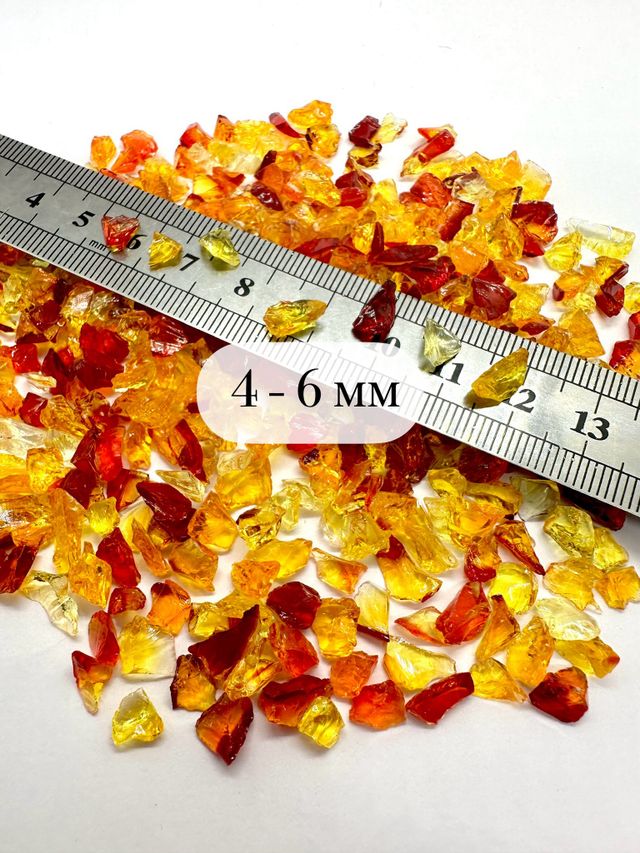 Стеклянная крошка Цитрус-Микс фракция 4