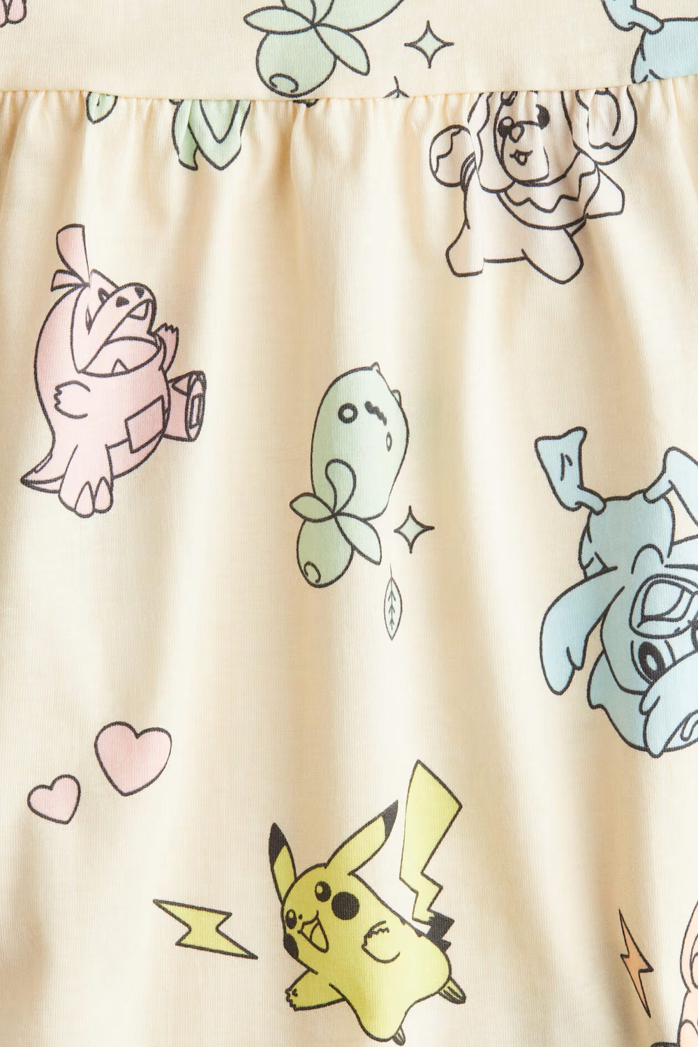 H&M Платье с принтом, светло-желтый