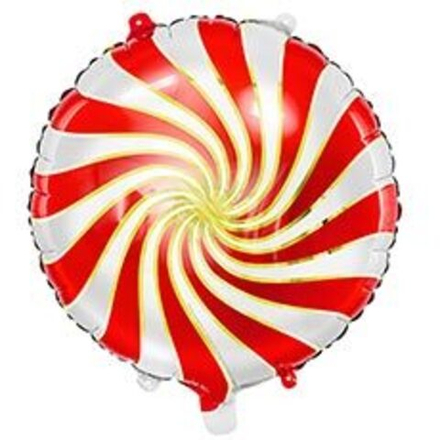 Шар (18"/45 см) Круг ПатиДеко 18" Леденец Red А37