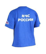 Футболка синяя с надписью МЧС