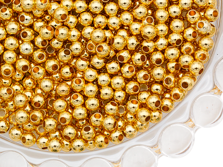 Бусины металлические 4мм (20 штук)