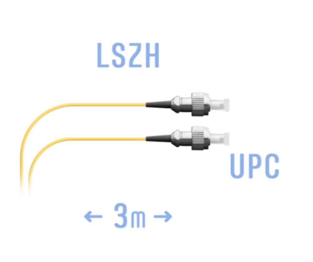 SNR-PC-FC/UPC-3m (0,9) Шнур монтажный оптический FC/UPC SM 3м.(0,9мм)