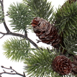 Венок хвойный новогодний «Золотистый лес» , 40 см