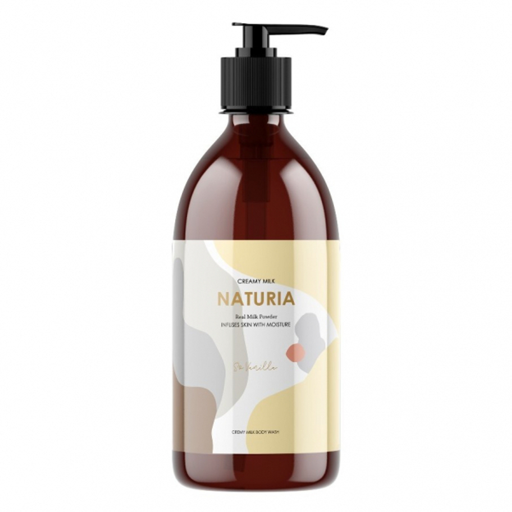 [NATURIA] Гель для душа ВАНИЛЬ Creamy Milk Body Wash - So vanilla, 750 мл