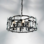 713267 Люстра NOVARA 6x40W E14 ЧЕРНЫЙ МАТОВЫЙ