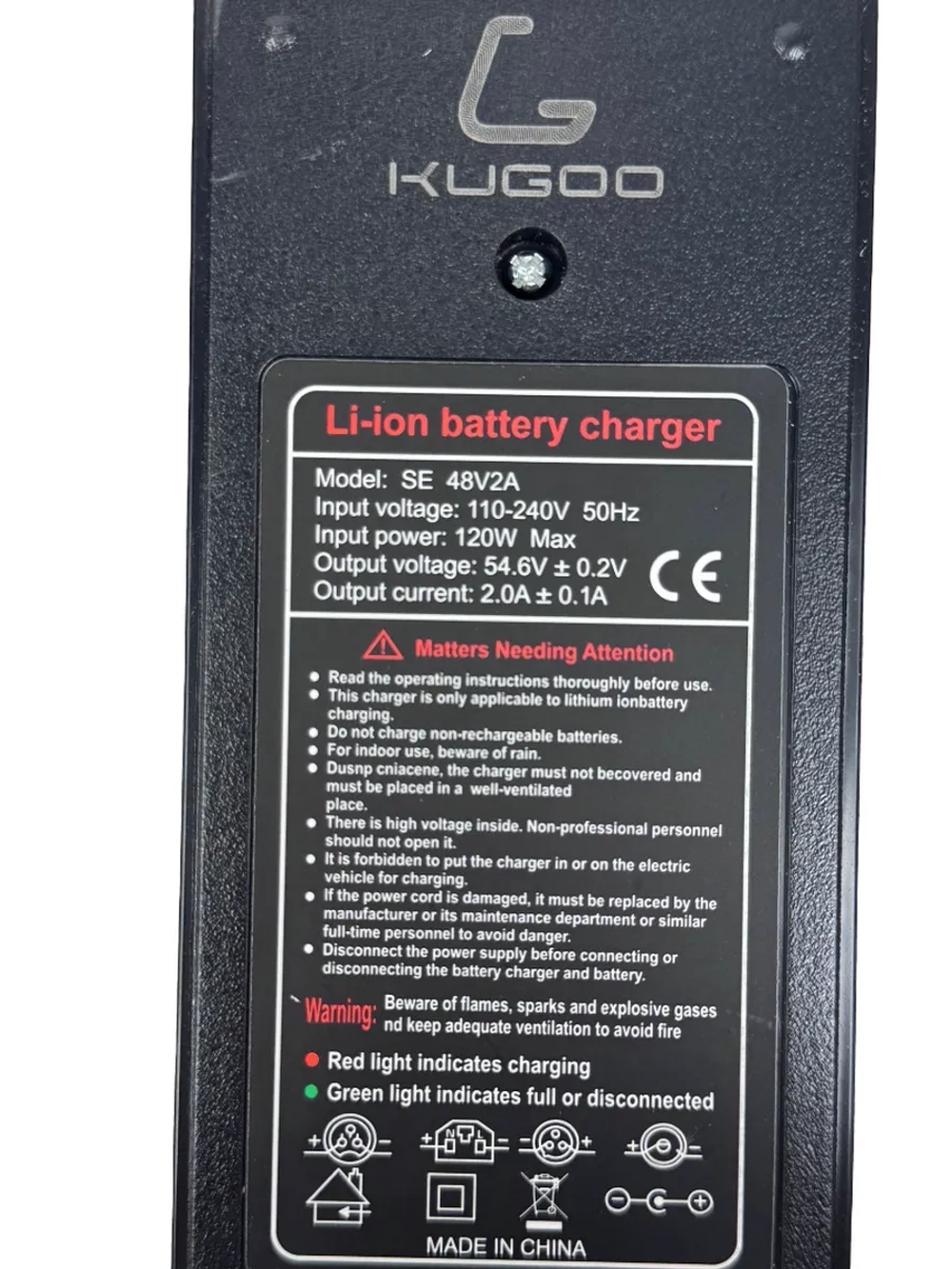 Зарядное устройство для Электросамоката Kugoo F3 Pro Plus
