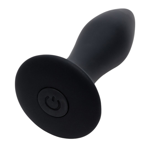 Черная анальная вибровтулка 8,9см Fifty Shades of Grey Sensation Rechargeable Vibrating Butt Plug
