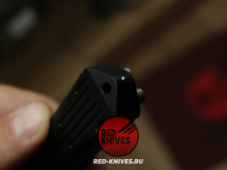 Heretic Knives Manticore-E D/E - черная рук, светлый клинок RK/Н95