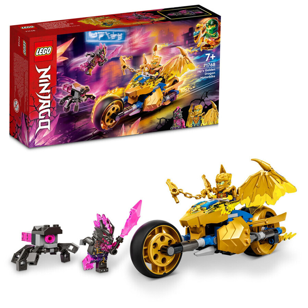 Конструктор LEGO Ninjago 71768 Мотоцикл Джея Золотой дракон