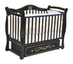 Кровать детская "Julia 11" автостенка, универсальный маятник (шоколад)