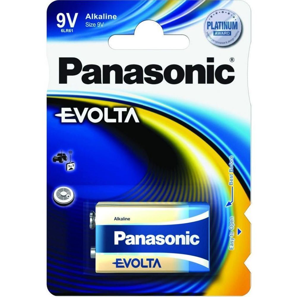 Батарейка Panasonic Evolta 9V щелочная 1 шт