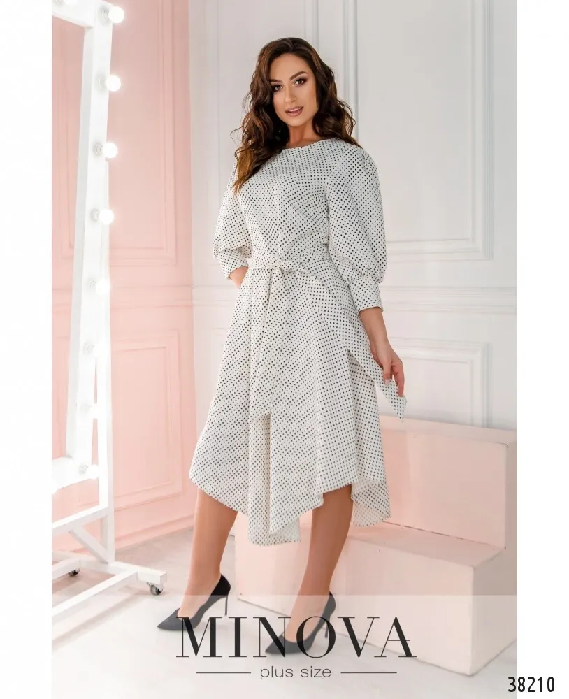 Платье 3137В-молочный Minova
