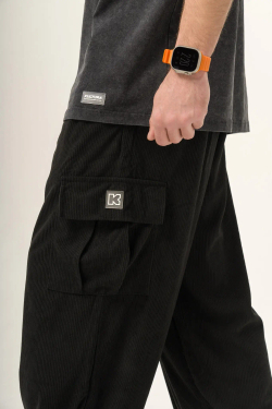 Брюки KUL'TURA Velveteen Cargo Черный