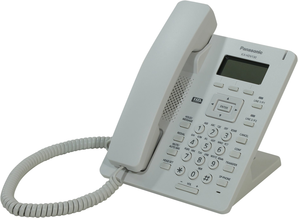IP-телефон Panasonic KX-HDV130RU &lt;белый &gt; SIP телефон