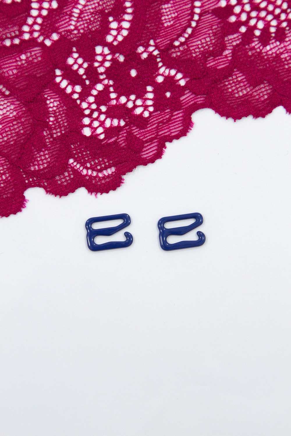 Кольцо, регулятор, крючок для бюстгальтера ультрамарин 1 см