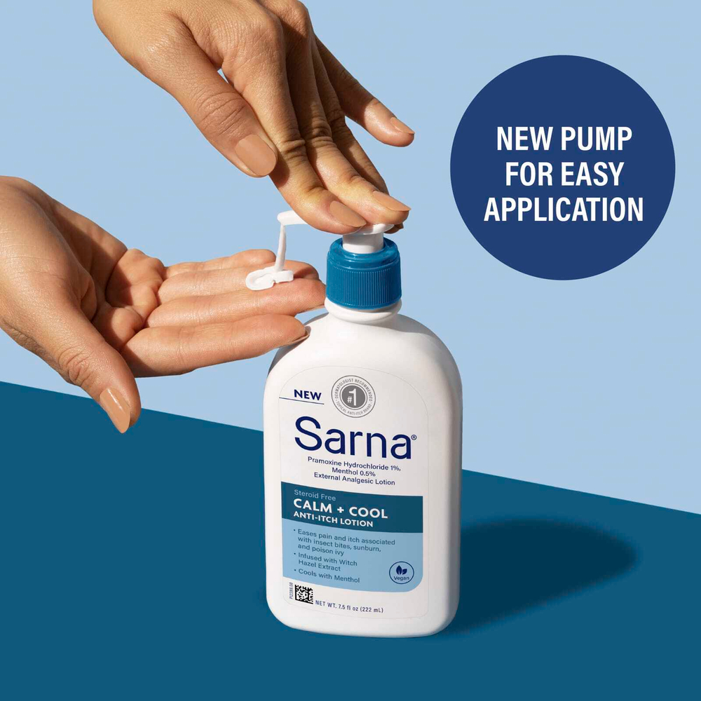 Sarna, Лосьон против зуда, успокаивающий и охлаждающий, 222 мл (7,5 жидк. унц.)