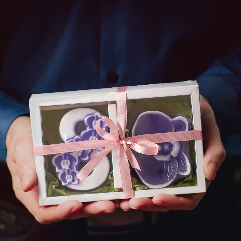 Набор 8 с орхидеей