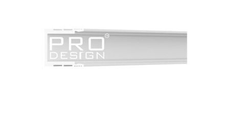 Декоративный стеновой профиль Pro Design 536 белый, 2700x15x17,5 мм