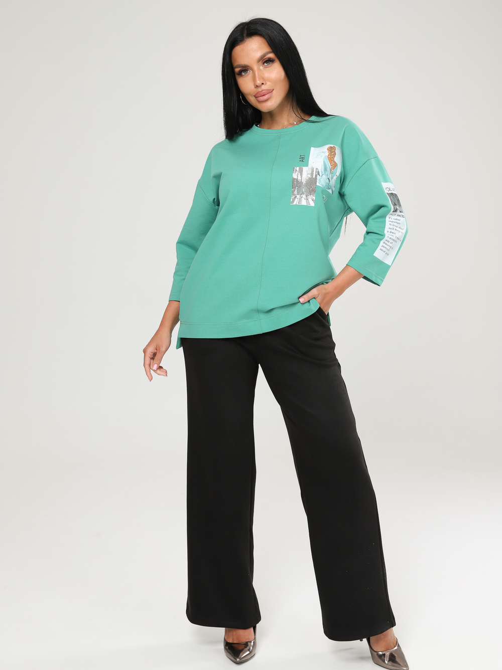 Джемпер "ART" фисташка