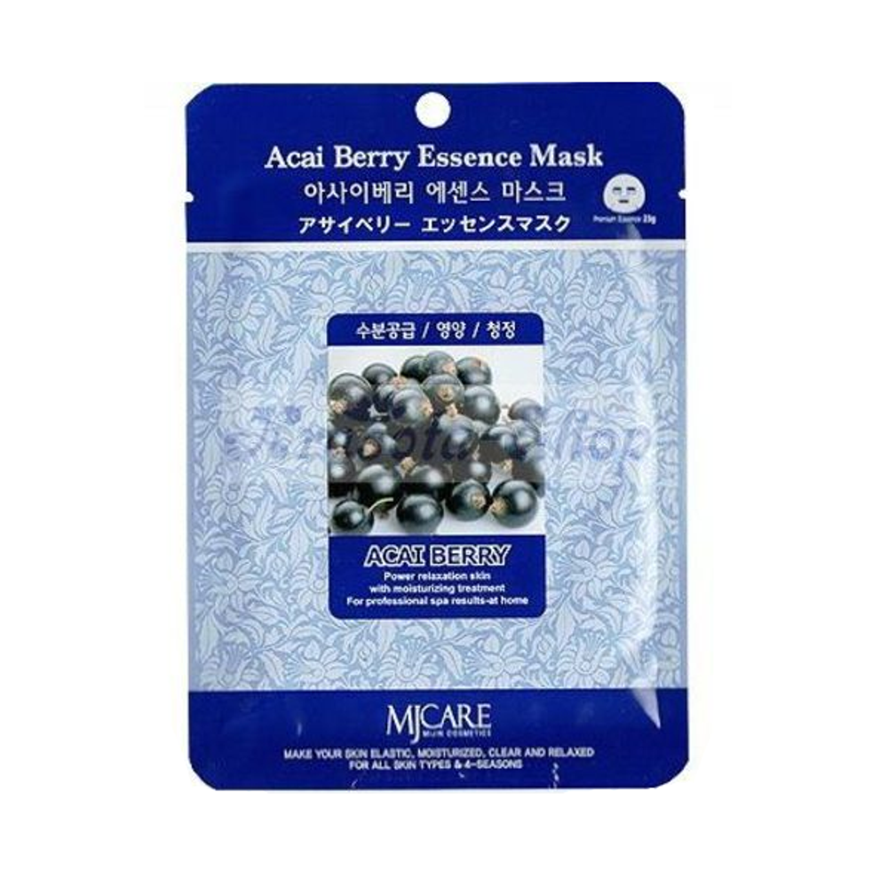 Тканевая маска для лица c экстрактом ягоды асаи MIJIN Essence Mask