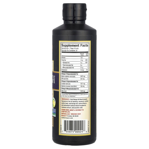 Barlean's, Master Blend, Total Omega® 3,6,9, лимонад, 473 мл (16 жидк. Унций)