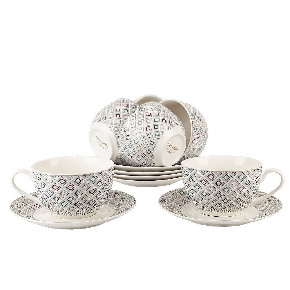 Набор чайный 12пр. "Norwich" (6 персон) v=220мл (фарфор) (подарочная упаковка)