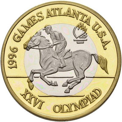 РУМЫНИЯ, 1996, 100 LEY [ПРОБНАЯ МОНЕТА] [ESSAI + PIEFORT] [БИМЕТАЛЛ]